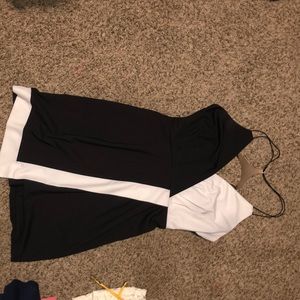Black and white dress